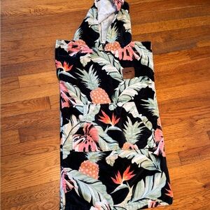 Slow tide Tropical Kids Hooded Swim Coverup towel